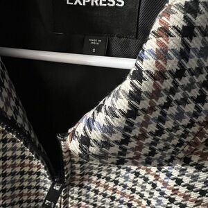 Express Multicolor Houndstooth Jacket